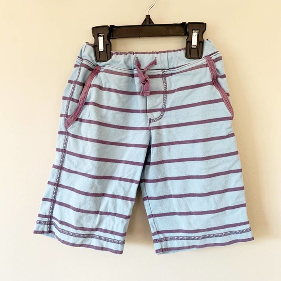 Mini Boden Blue Striped Shorts | 4Y - Picture 2 of 5